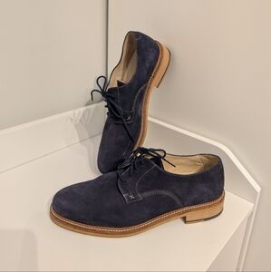 Wolverine 1883 Hendrick Blue Suede Oxfords Size 11